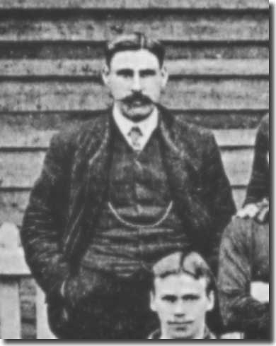 George Swift in a Leeds City team group in 1905