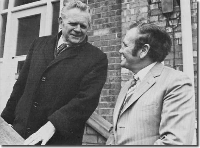 Alan Hardaker and Don Revie in a shot when both men seemed comfortable in each other's company