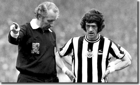 Terry Hibbitt during Newcastle's disastrous FA Cup final appearance in 1974