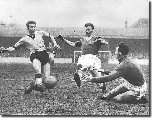 Jack in action for Leeds in the very early 60's