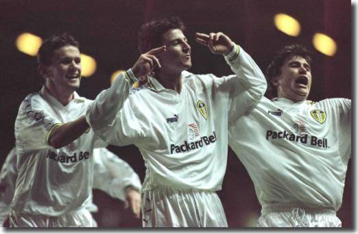 Bakke and Kewell celebrate Bridges' wonder strike against Southampton