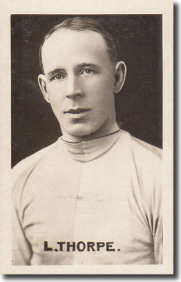 Levi Thorpe as Lincoln City captain in 1922