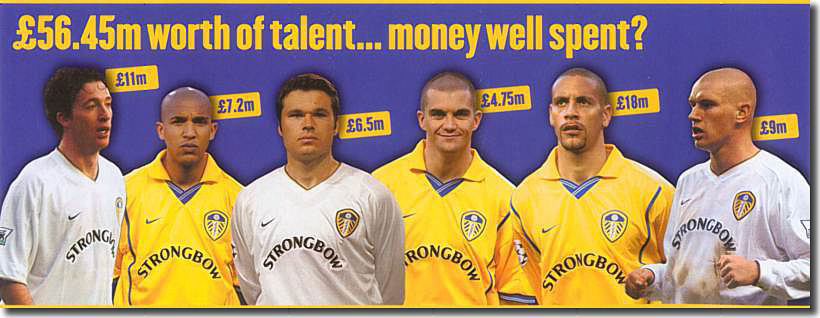 A selection of big money player purchases eventually caused Leeds United to totter towards bankruptcy