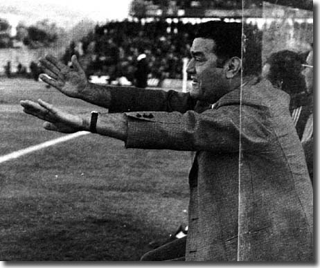 Torino manager Nereo Rocco, who led Milan to European Cup triumph in 1963