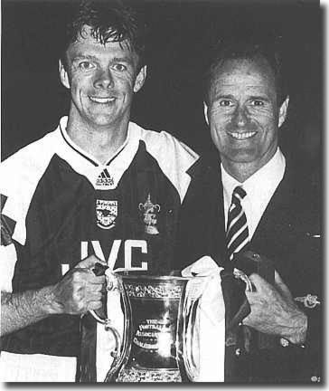 O'Leary as a Cup winner with George Graham at Arsenal