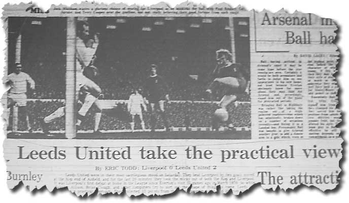 The Guardian of 3 January 1972 features United's New Year's Day victory at Anfield