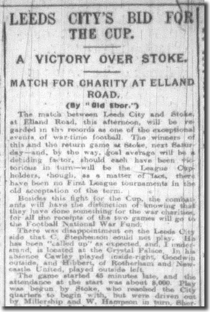 The Evening Post of 4 May reports on City's victory