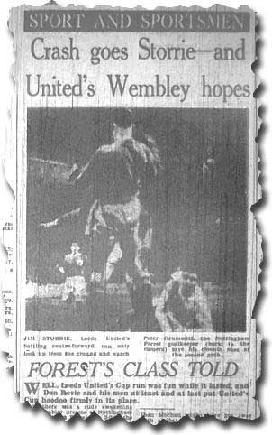 Yorkshire Evening Post 20 March - the end of the FA Cup road for Leeds