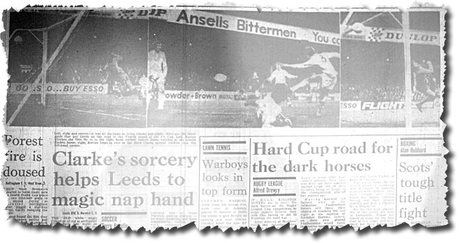 The Yorkshire Post of 30 January 1973 the day after Allan Clarke's destruction of Norwich City