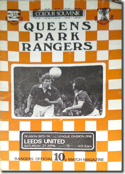 The programme from the match