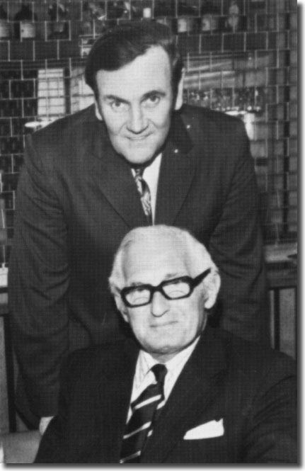Don Revie with Manny Cussins, who took over as United chairman in 1972