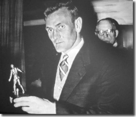 Don Revie with the Footballer of the Year trophy he won in 1955