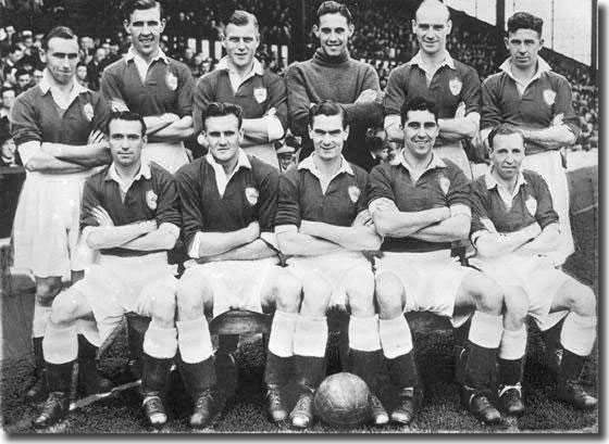 The Leicester City line up in 1949-50 with Don Revie seated second from the left