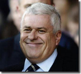 Peter Ridsdale was all smiles as Leeds advanced on all fronts