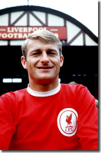 England forward Roger Hunt was Liverpool's key forward