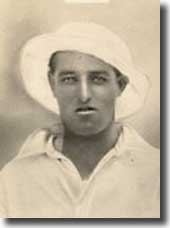 William Bates during his days as a cricketer with Glamorgan